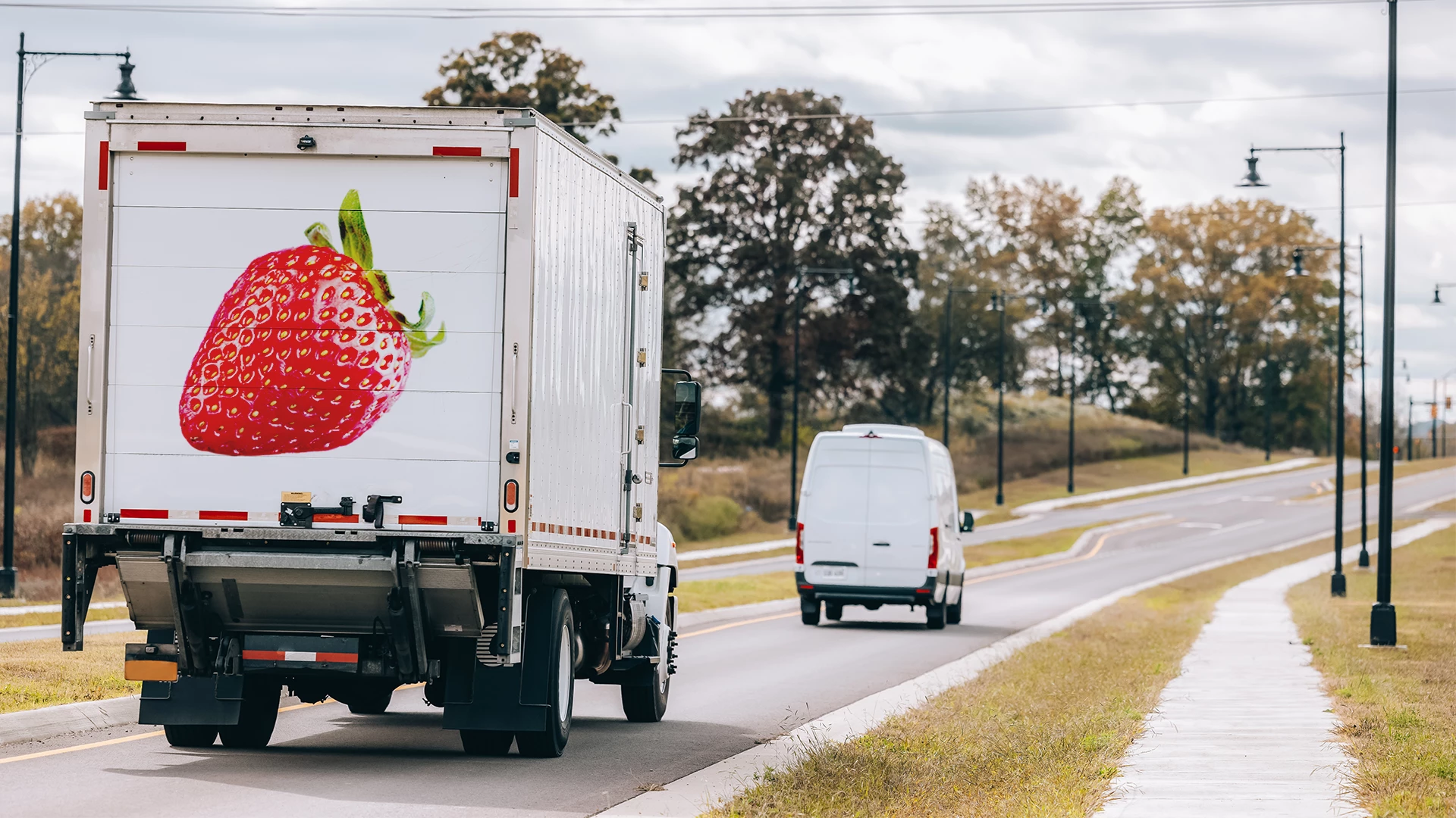reefer van network strawberry shipping